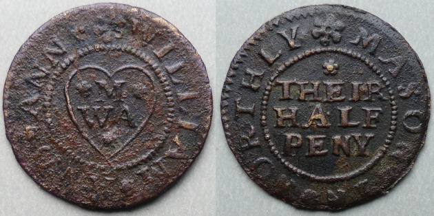 Northleigh, William and Ann Mason halfpenny